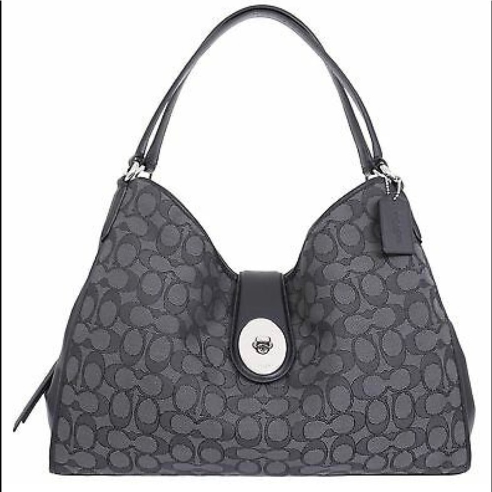 Coach Madison Carlyle Outline Signature Smoke